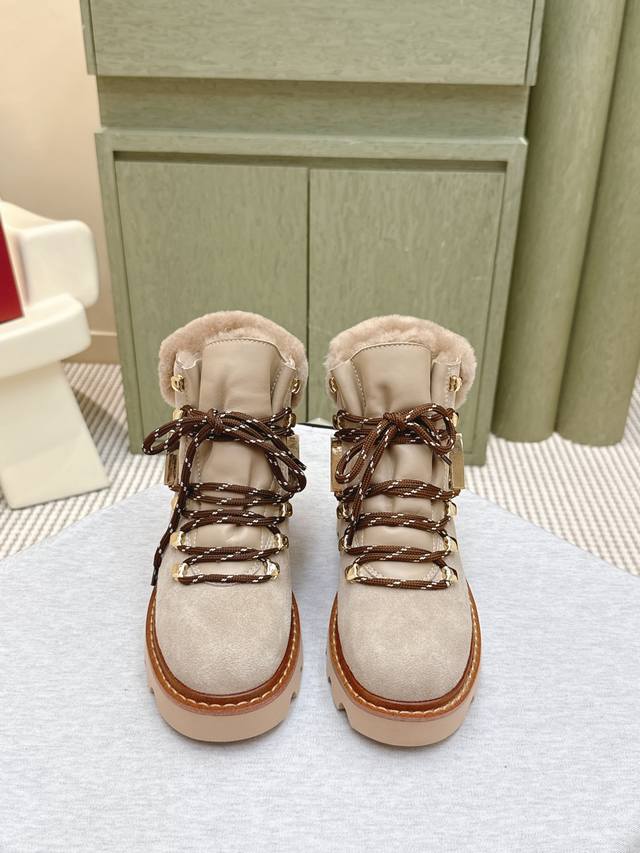 Top-tier (Reseller Level) | D1139 225 New Arrival: Snowflake Buckle Wool Warm An