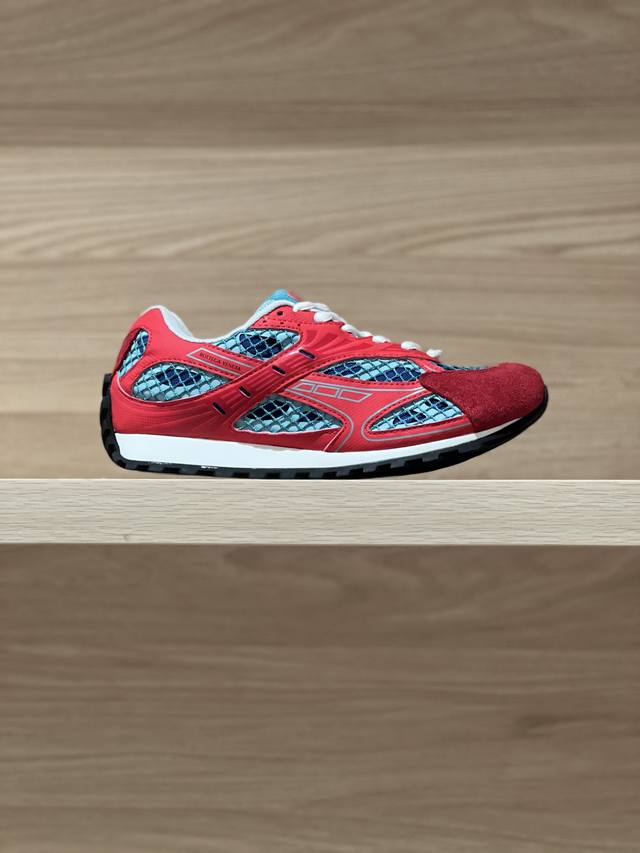 Red Bottega Venet* Orbit Couple Sneakers (Crossover) - Original, Precise Match!