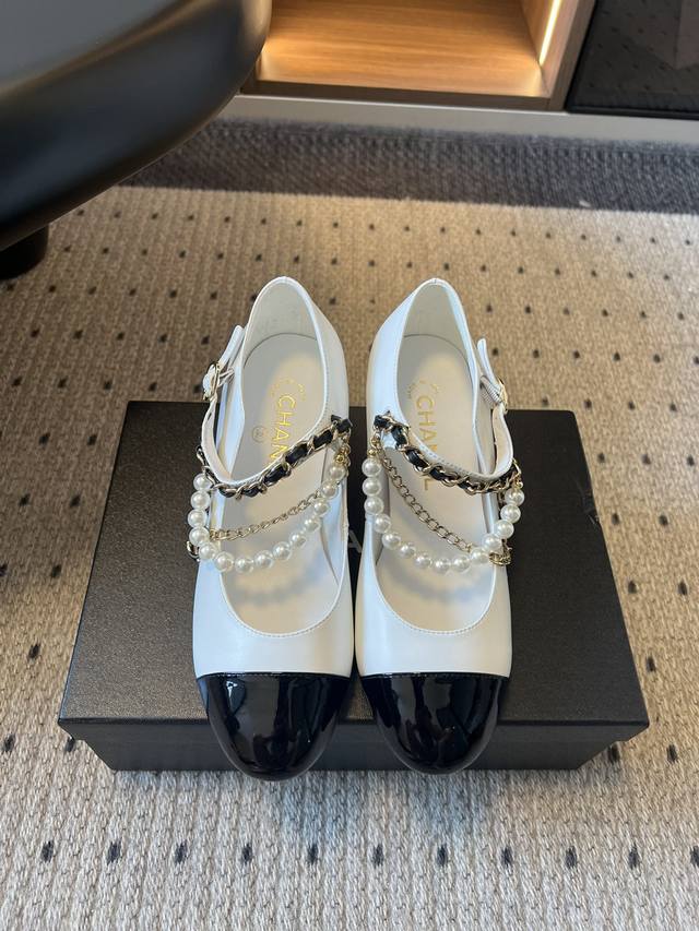 Chanel 2025 Spring/Summer New Chain High-Heeled Mary Janes I fell in love at fir