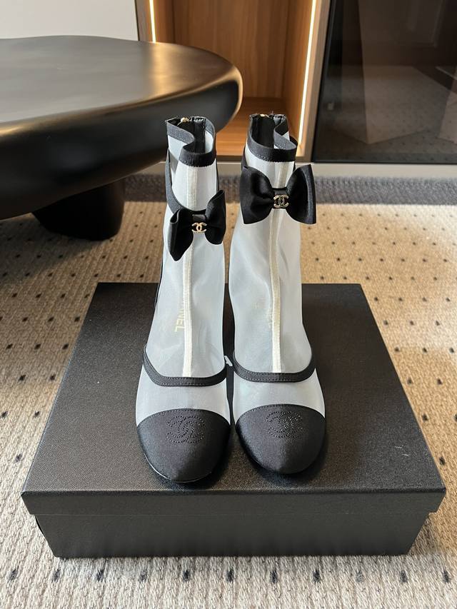 Chanel* New Mesh Bow Boots The main colors are all sweet and just love them! I w