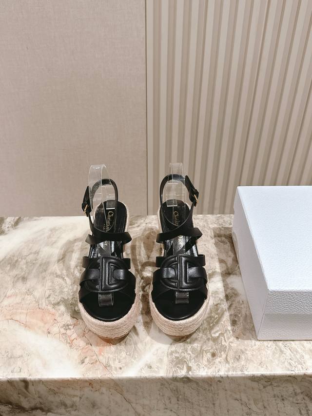 225 Early Spring New Style Hemp Rope Wedge Sandals Top-Tier New Arrival from Off