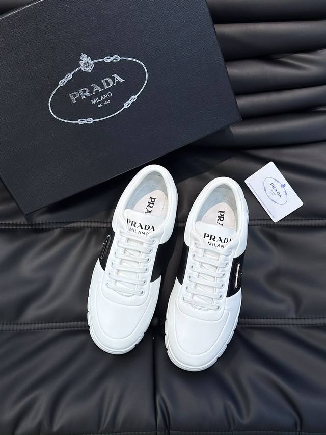 Prad* Prad* High-end men's platform casual sneakers, perfectly replicating the o