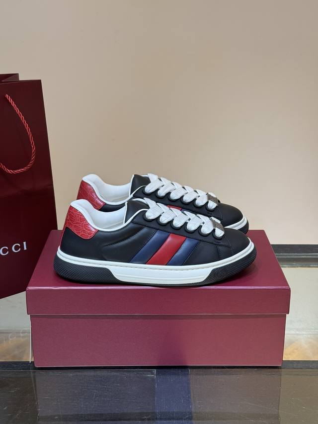 Gucc* New Ace Couple Casual Sneakers, Casual Retro Bread Sneakers, Top Quality,