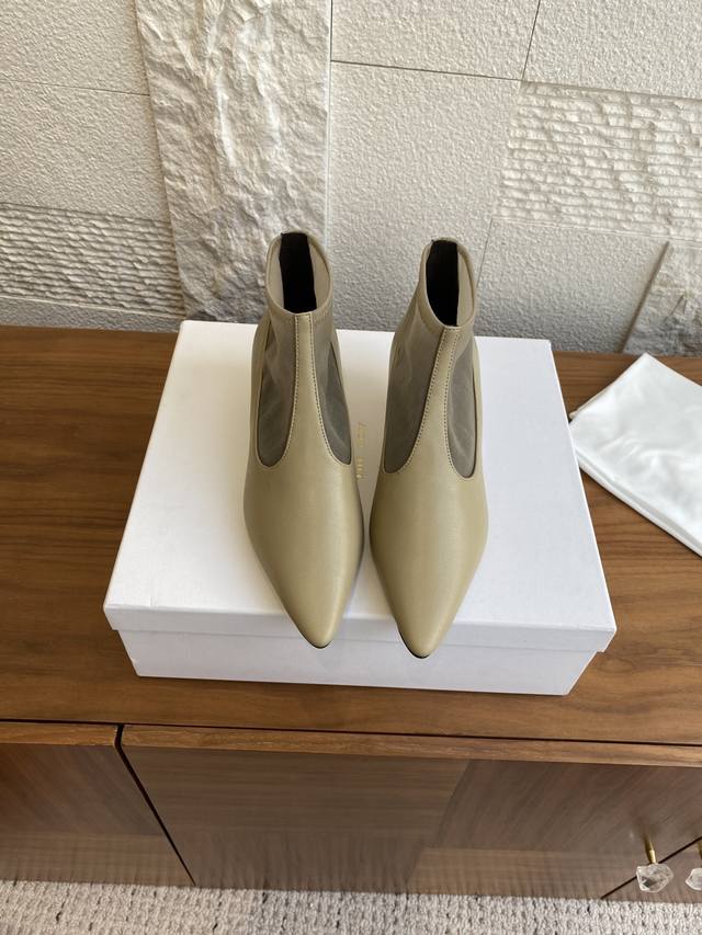Top Version: Ankle Boots & Long Boots The Row 25Ss Autumn/Winter New Nylon Mesh