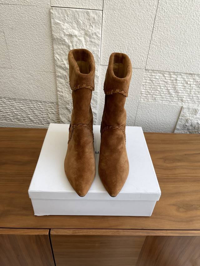 Top Version: Isabel Marant 25Ss Autumn/Winter New Retro Western Style Pointed To