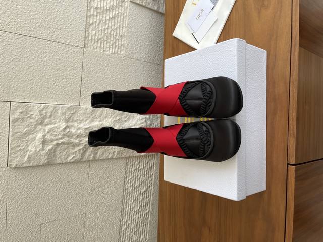 Top Version: Dior 2025 Autumn/Winter New Ballet Style Elastic Ankle Boots/Sock B