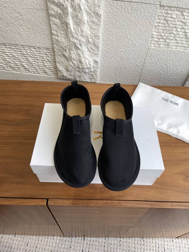 Top Version: The Row 25Ss Early Autumn New Simple Fashion Retro Round Toe Slip-o