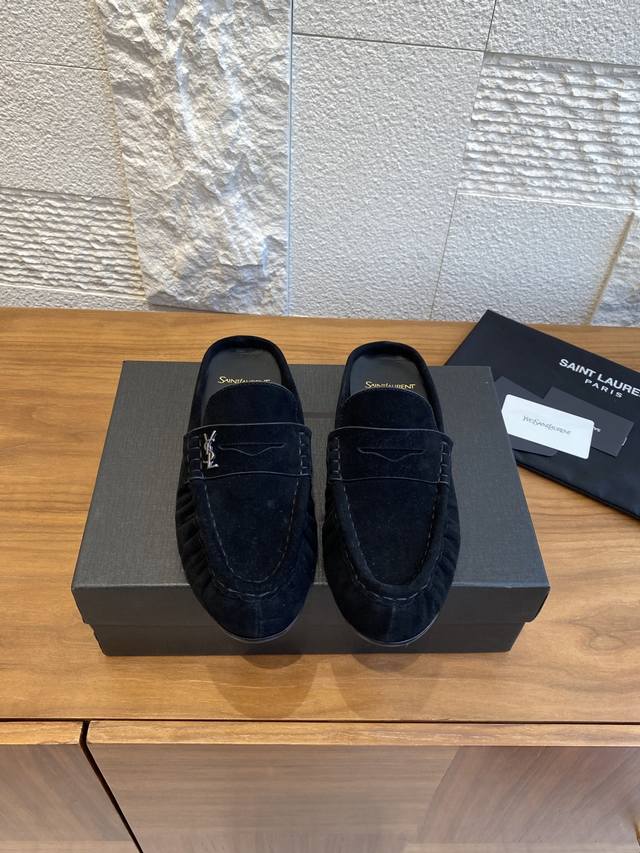 Top Version: Half-Slip-On Full-Up Saint Laurent 25Ss Early Autumn New Arrival Pl