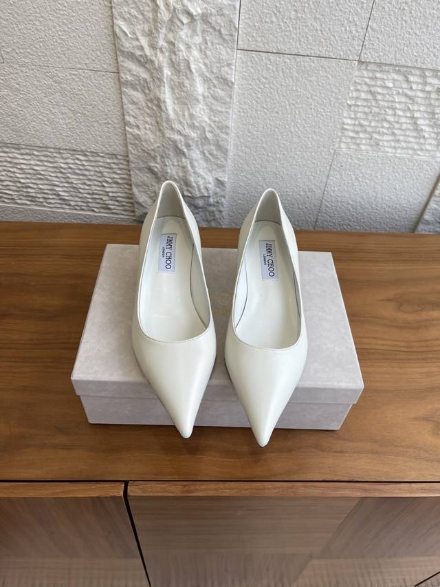 Top Version: Jimmy Choo 25Ss Autumn New Pointed Toe Stiletto Kitten Heel Amelia