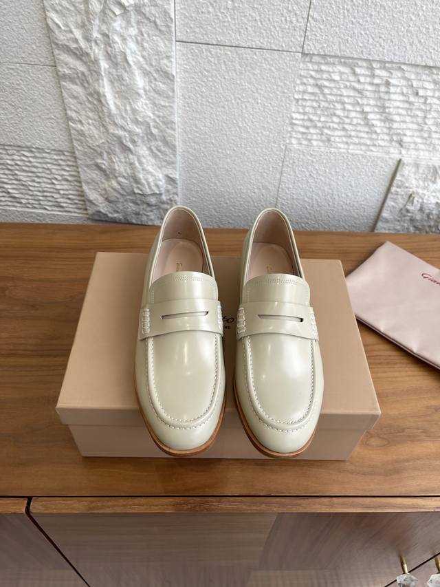 Top Version: Gianvito Rossi 25Ss Autumn/Winter New Michael Loafers with Apron-St