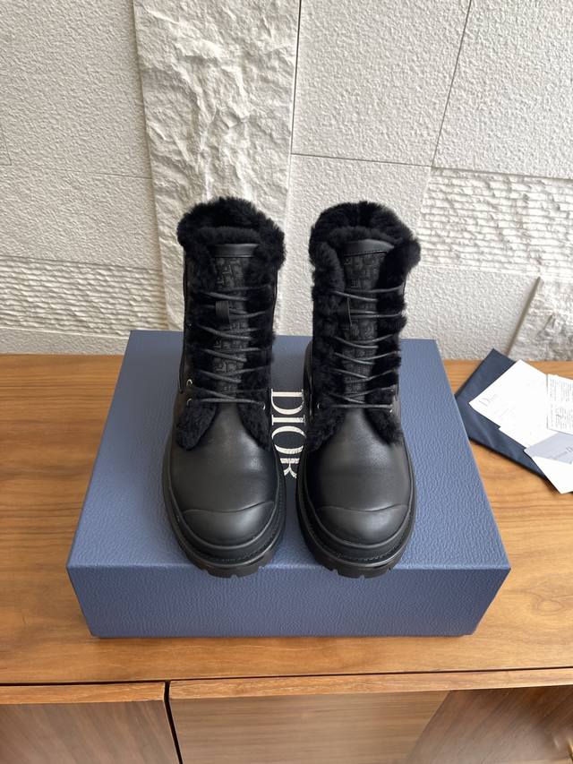 Top Version: Dior Fall/Winter Explorer Wool Ankle Boots (Rider/Martin Boots) Thi