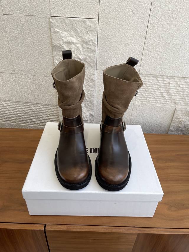 Top Version: Ankle Boots & Long Boots 690 Ice Dust 25Pf Early Autumn New Distres