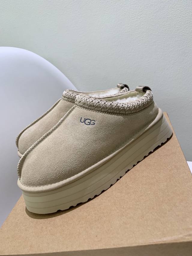 Top-tier Ugg Autumn Women's Casual Comfortable Platform Tats Loafers. Designed a