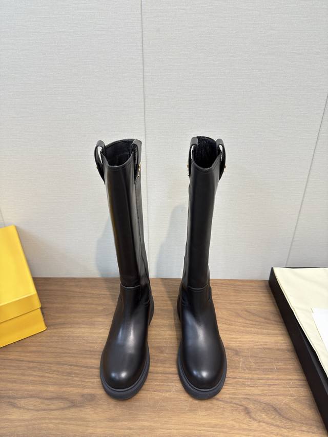 Fendi 2025 Autumn/Winter New Mid-Length Boots, Straight Boots, High Boots, Long