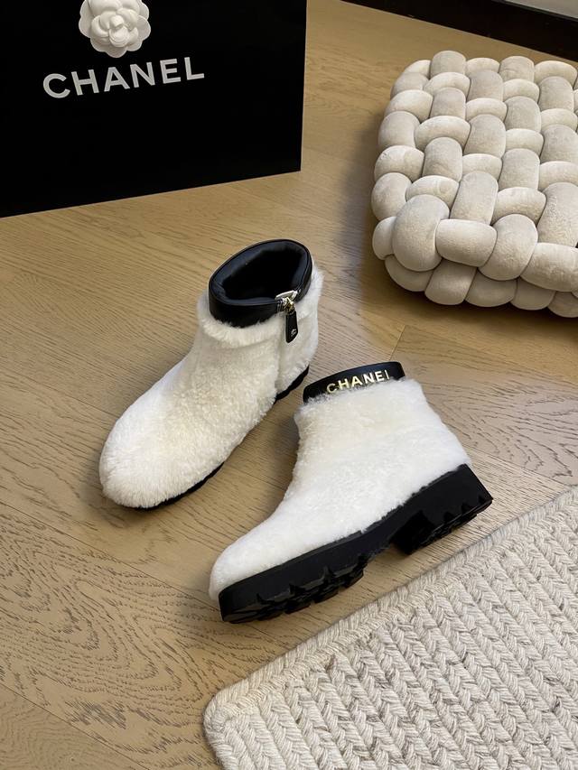 Chanel 25K Snow Boots! Top-tier version! Early release! Original wool upper, non