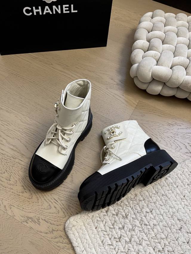 Chanel 25K New Platform Ankle Boots! Top-tier version! Early release! Made with