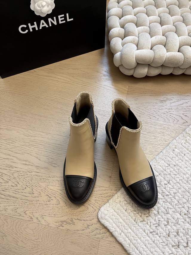 Chanel 25K New Chunky Heel Ankle Boots! Top-tier version! Early release! Custom-
