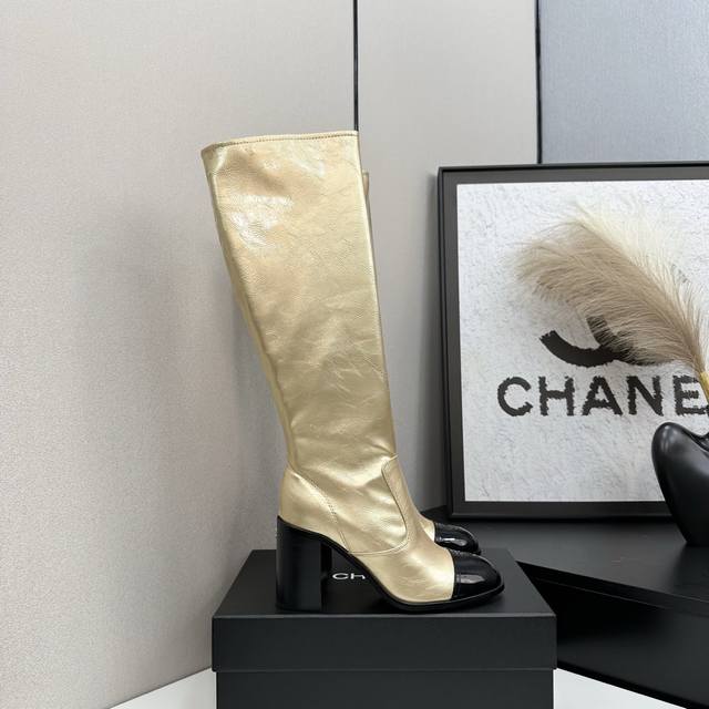 Chanel Classic Chunky Heel Side Zipper Ankle Boots. These boots cleverly blend i