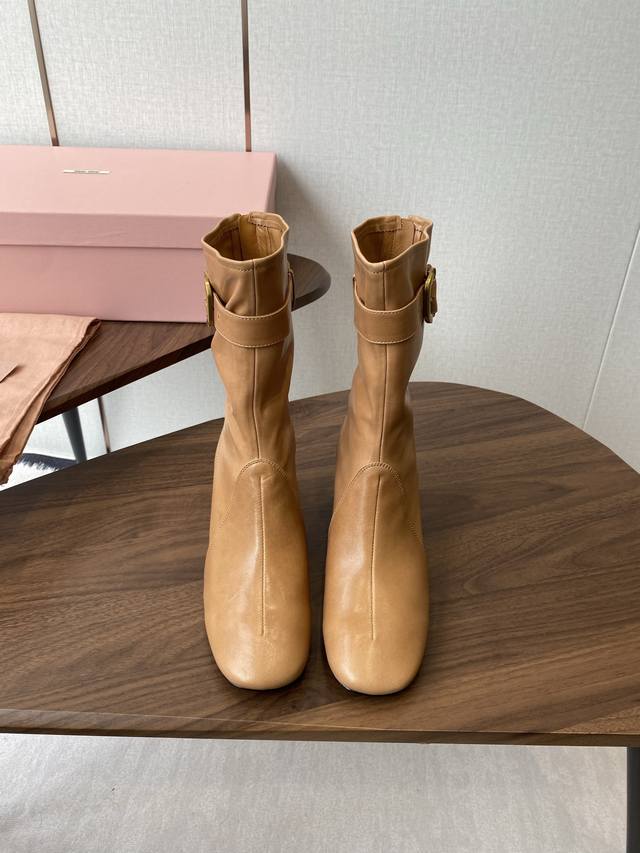 Ankle Boots & High Boots Miu Miu 25Ss Elastic Ankle Boots Autumn/Winter Runway N