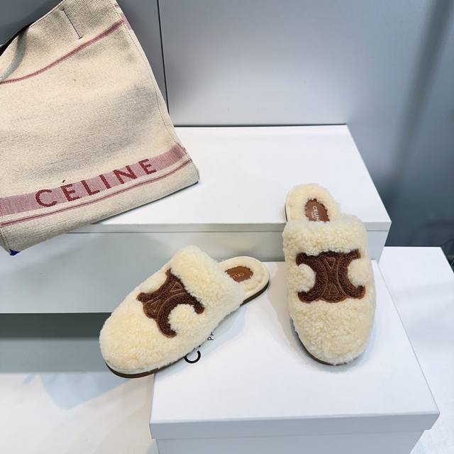 High-quality factory release! Top-quality Celine 2025 Autumn/Winter new lamb woo