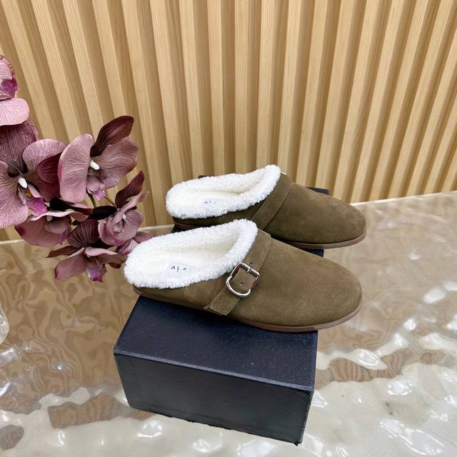 Alaia2025 New Mary Jane Furry Shoes - Warm and Stylish Single Shoes These furry