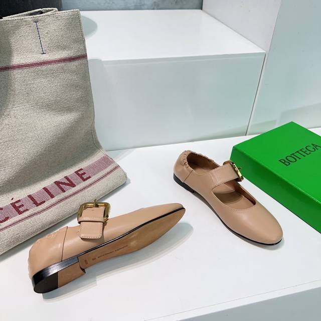 High-quality factory! Top-quality Bottega Veneta 224 Spring/Summer Mary Jane Fla