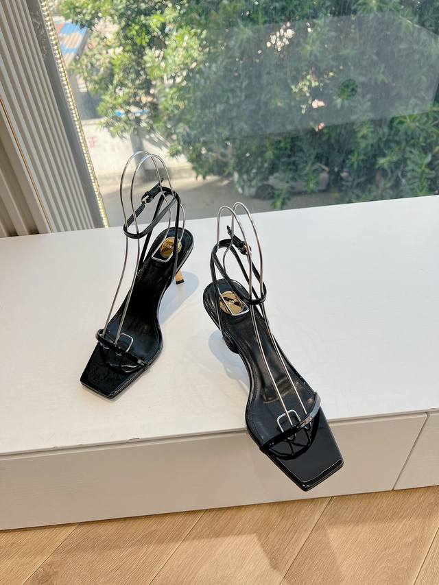 G085G988 Spring 2025 New Top Quality Saint Laurent Lee Mary Jane High Heel Sanda