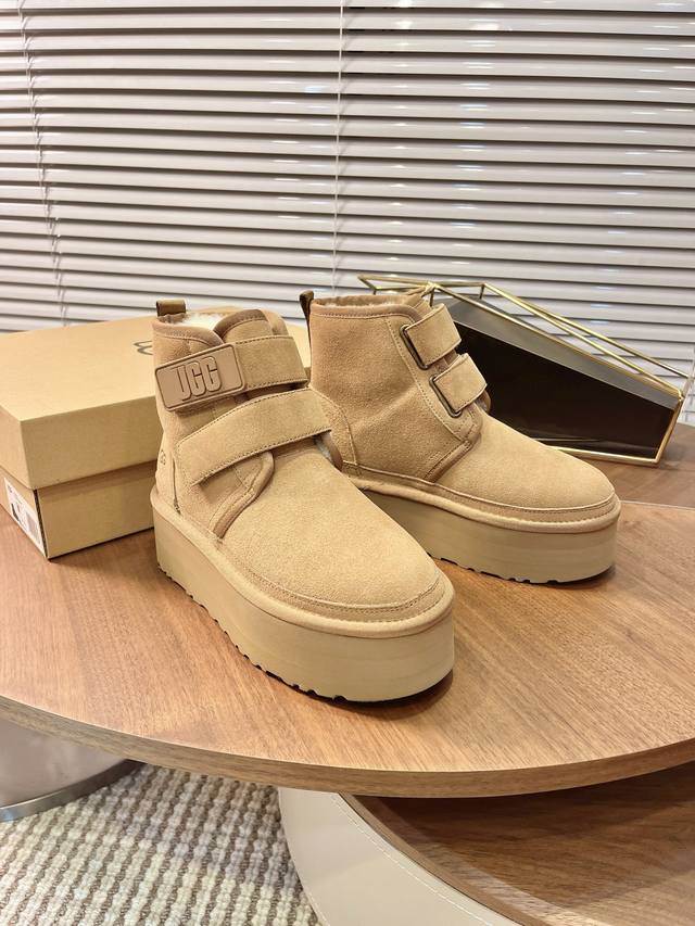 Ugg Thick-Soled Double Velcro Snow Boots Ugg Autumn/Winter New Velcro Women's Sn