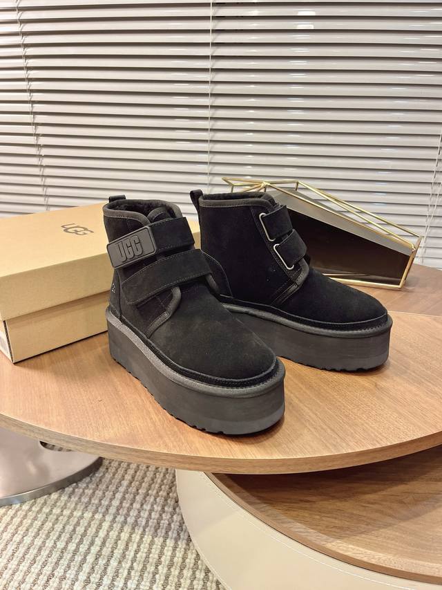 Ugg Thick-Soled Double Velcro Snow Boots Ugg Autumn/Winter New Velcro Women's Sn