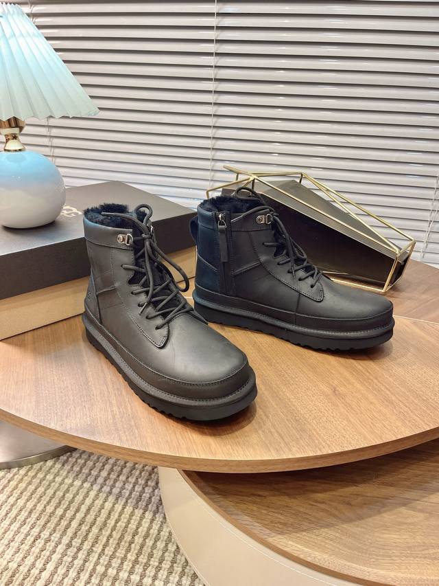 Ugg Autumn/Winter New Men's Super Warm Martin Boots, Men's Furry Snow Boots, Sty