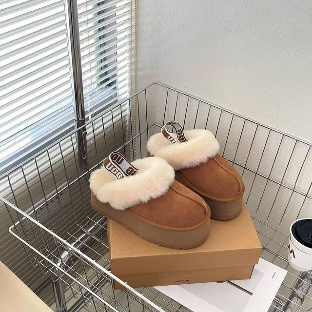 5cm platform closed-toe slippers, size 41 available. Autumn/Winter casual classi