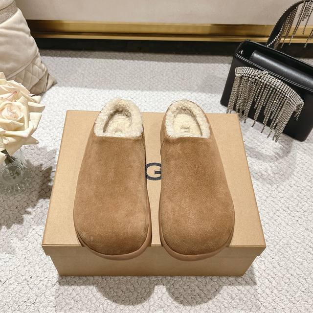 Lambswool Mules Col: Chestnut, Antelope Brown, Champagne Brown Sizes 35