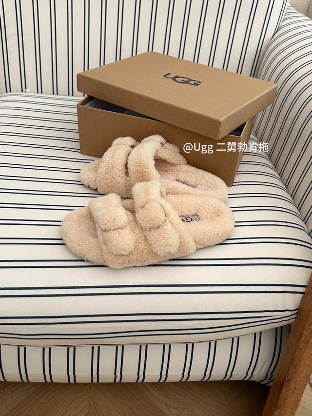 New Ugg Birkenstock Slippers (Ddd) A Korean style slipper with teddy wool (Ddd)