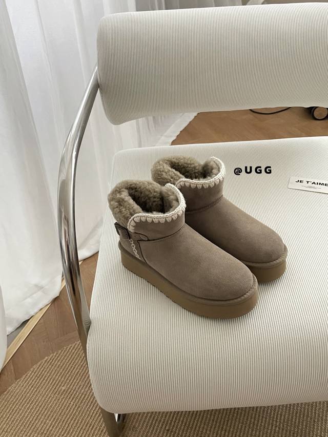 Teddy fur knitted side buckle Already looking forward to autumn and winter Winte