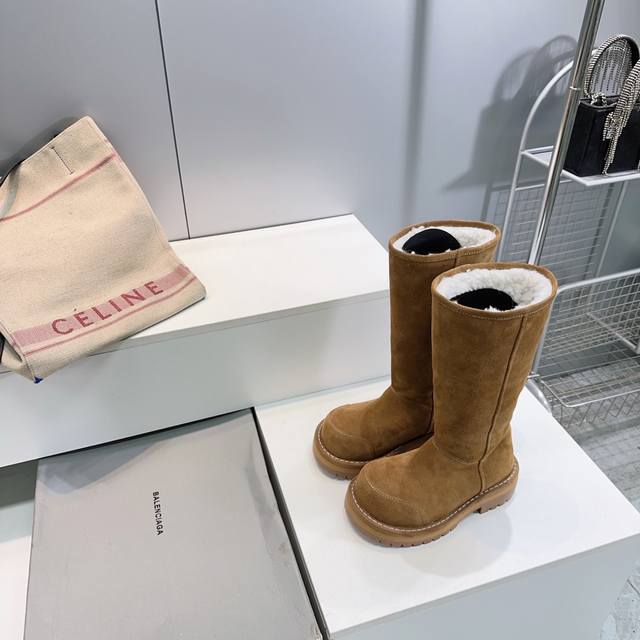 High quality! Top quality Balenciaga 25SS Fall/Winter new snow boots, ski series