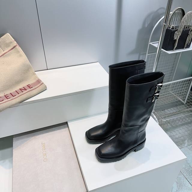 High-quality factory-made ankle boots! Long boots! Top quality Jimmy Choo 25 Fal