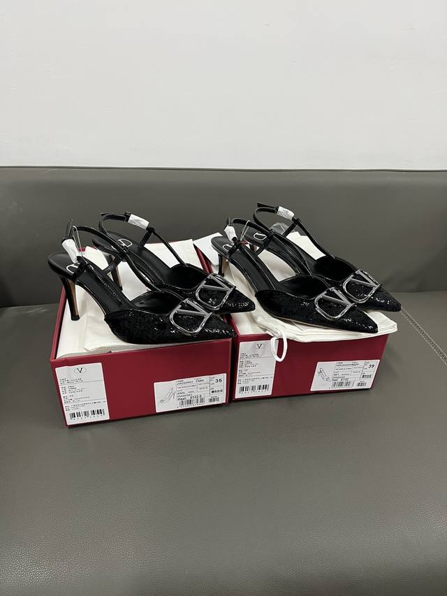 Valentin Vlogo Velvet Sandals, the latest and highest quality replica from the o