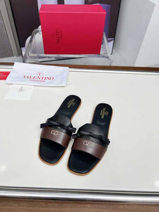 Valentino new flat sandals from the Michelin Collection. The contrasting color d