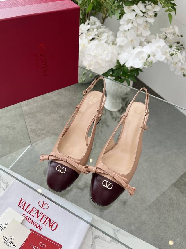 Valentino's new Mary Jane ballet flats from the Michele collection. The contrast