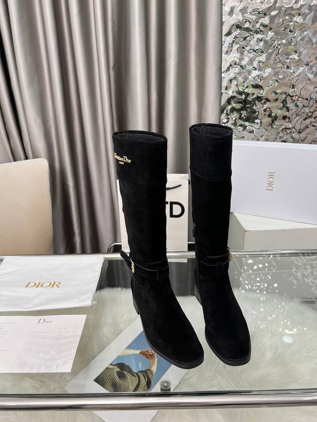 Dior 2025Ss Retro British Style Brogue New Knight Boots Original Design, Versati