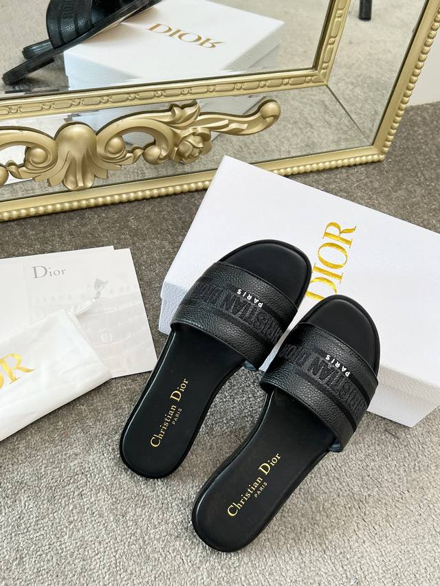 Dior Dway 3D Metallic Embroidered Slip-on! 2025 New Upgrade, Matching Retail Col