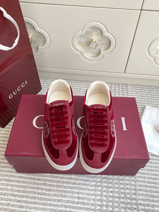 Gucci GG Couple Casual Sports Shoes, German Training Shoes, Cornetto Shoes. The