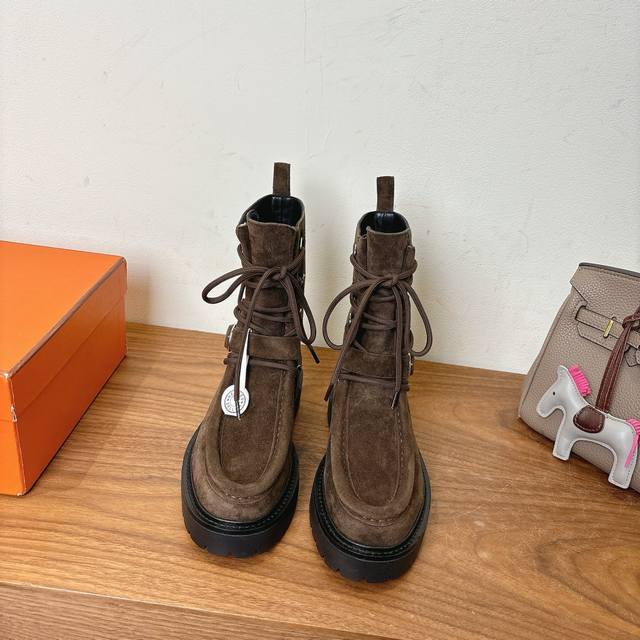 Herme S Ankle Boots SS25 New Style, Classic Series, Original Calfskin Material,