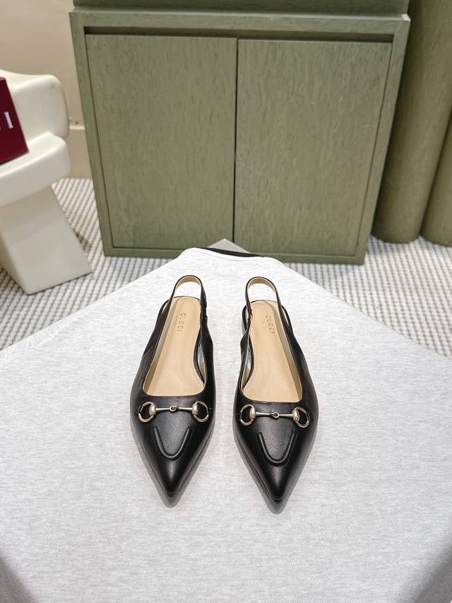 High-quality 25S early spring new arrival Gucci spring/summer pointed-toe sandal