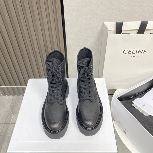 Celine Canvas Dr. Martens Boots New Arrival P Spring/Summer First Release Spring
