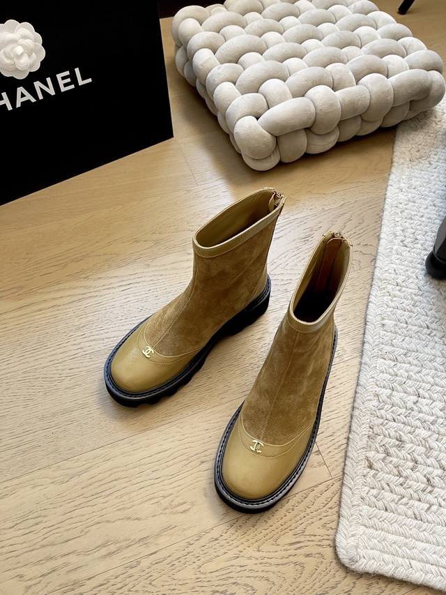Chanel 25K New Suede Ankle Boots! Top-tier version! Early release! Suede upper,