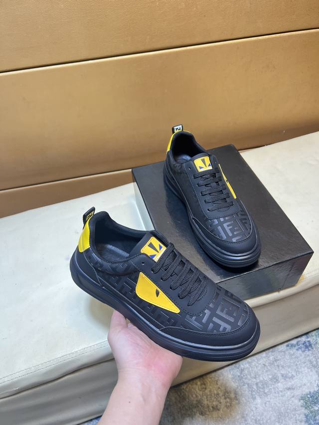 Fendi original quality. Unique modern style sneakers. A must-have casual shoe fo