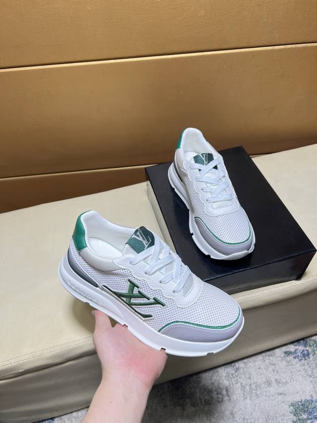 Exclusive first release of Louis Vuitton's unique modern style sneakers, origina