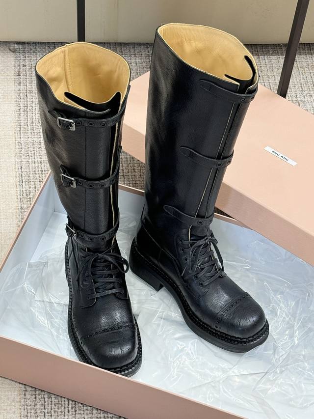 Miu Fall/Winter 2024 Long Boots - Top-Quality! Exclusive Version, easily disting