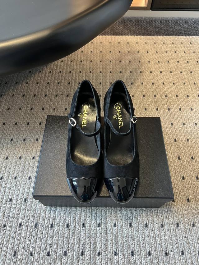 Chanel* Creative Pearl Heel Mary Jane Shoes The heel features the iconic double-